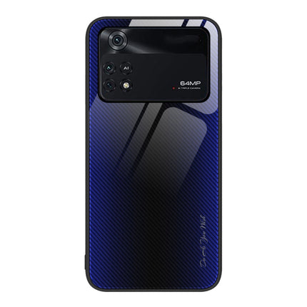 Texture Gradient Glass TPU Phone Case, For Xiaomi Poco M4 Pro, For Xiaomi Poco M4 Pro 5G, For Xiaomi Poco X4 Pro 5G, For Xiaomi Redmi 10C