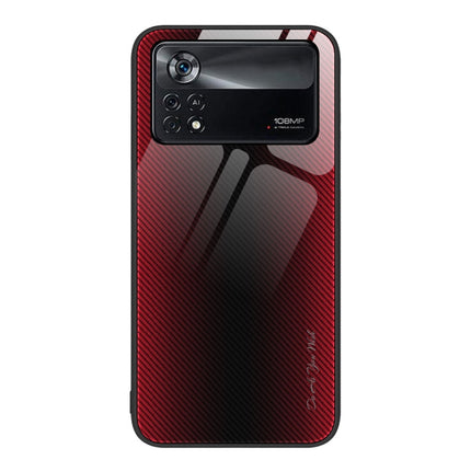 Texture Gradient Glass TPU Phone Case, For Xiaomi Poco M4 Pro, For Xiaomi Poco M4 Pro 5G, For Xiaomi Poco X4 Pro 5G, For Xiaomi Redmi 10C