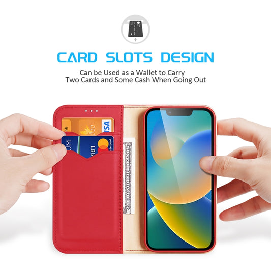 DUX DUCIS Hivo Series Cowhide + PU + TPU Leather Case, For iPhone 14/13, For iPhone 14 Plus, For iPhone 14 Pro, For iPhone 14 Pro Max