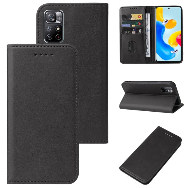 Magnetic Closure Leather Phone Case, For Xiaomi Redmi Note 11S 5G, For Xiaomi Redmi Note 11T 5G, For Xiaomi Redmi Note 11T Pro+, For Xiaomi Redmi Note 11 Global, For Xiaomi Mi 11 Lite 4G / 5G, For Xiaomi Mi 11 Lite 5G NE                                ...