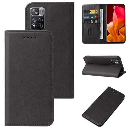 Magnetic Closure Leather Phone Case, For Xiaomi Redmi Note 11S 5G, For Xiaomi Redmi Note 11T 5G, For Xiaomi Redmi Note 11T Pro+, For Xiaomi Redmi Note 11 Global, For Xiaomi Mi 11 Lite 4G / 5G, For Xiaomi Mi 11 Lite 5G NE                                ...