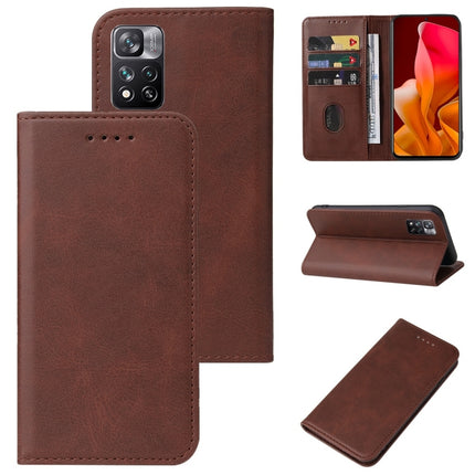 Magnetic Closure Leather Phone Case, For Xiaomi Redmi Note 11S 5G, For Xiaomi Redmi Note 11T 5G, For Xiaomi Redmi Note 11T Pro+, For Xiaomi Redmi Note 11 Global, For Xiaomi Mi 11 Lite 4G / 5G, For Xiaomi Mi 11 Lite 5G NE                                ...
