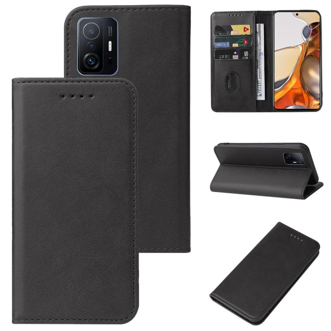 Magnetic Closure Leather Phone Case, For Xiaomi 11T / 11T Pro, For Xiaomi 12, For Xiaomi 12 5G, For Xiaomi 12 Pro Dimensity, For Xiaomi 12S, For Xiaomi 12S Pro, For Xiaomi 12X