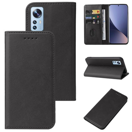 Magnetic Closure Leather Phone Case, For Xiaomi 11T / 11T Pro, For Xiaomi 12, For Xiaomi 12 5G, For Xiaomi 12 Pro Dimensity, For Xiaomi 12S, For Xiaomi 12S Pro, For Xiaomi 12X