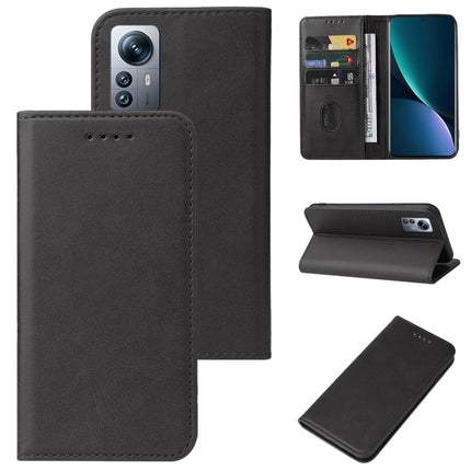 Magnetic Closure Leather Phone Case, For Xiaomi 11T / 11T Pro, For Xiaomi 12, For Xiaomi 12 5G, For Xiaomi 12 Pro Dimensity, For Xiaomi 12S, For Xiaomi 12S Pro, For Xiaomi 12X