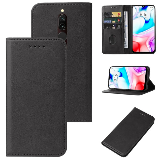 Magnetic Closure Leather Phone Case, For Xiaomi Redmi 8, For Xiaomi Redmi 8A Pro, For Xiaomi Redmi Note 9T, For Xiaomi Mi 10T Lite 5G, For Xiaomi 12S Ultra, For Xiaomi Black Shark 3S, For Xiaomi Black Shark 4s, For Xiaomi Mi 11 Pro, For Xiaomi Mi 11 Ultra