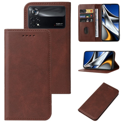 Magnetic Closure Leather Phone Case, For Xiaomi Mi Mix 2S, For Xiaomi Poco M2, For Xiaomi Poco M4 5G, For Xiaomi Poco X2, For Xiaomi Poco X3 NFC / X3 / X3 Pro, For Xiaomi Poco X4 Pro 5G, For Xiaomi Redmi 9C