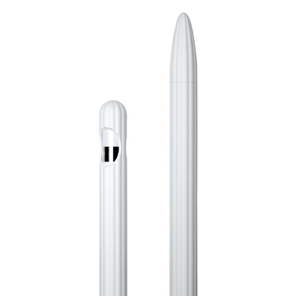 3 in 1 Striped Liquid Silicone Stylus Case with Two Tip Caps, For Apple Pencil 1, For Apple Pencil 2