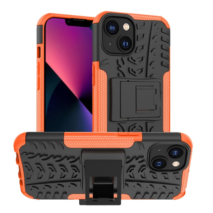 Tire Texture TPU + PC Phone Case with Holder, For iPhone 14, For iPhone 14 Plus, For iPhone 14 Pro