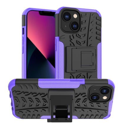 Tire Texture TPU + PC Phone Case with Holder, For iPhone 14, For iPhone 14 Plus, For iPhone 14 Pro