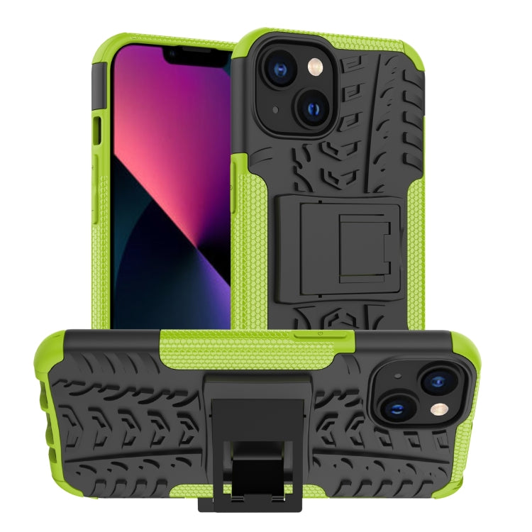 Tire Texture TPU + PC Phone Case with Holder, For iPhone 14, For iPhone 14 Plus, For iPhone 14 Pro