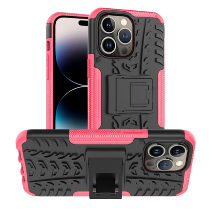 Tire Texture TPU + PC Phone Case with Holder, For iPhone 14, For iPhone 14 Plus, For iPhone 14 Pro