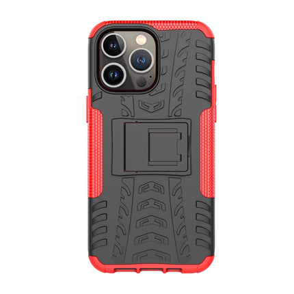Tire Texture TPU + PC Phone Case with Holder, For iPhone 14 Pro Max