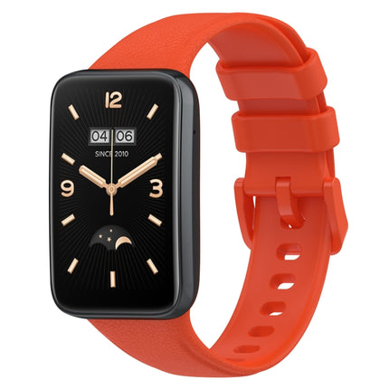 Litchi Texture Leather Watch Band, For Xiaomi Mi Band 7 Pro