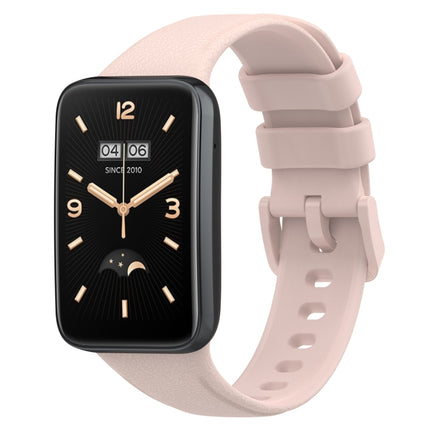 Litchi Texture Leather Watch Band, For Xiaomi Mi Band 7 Pro
