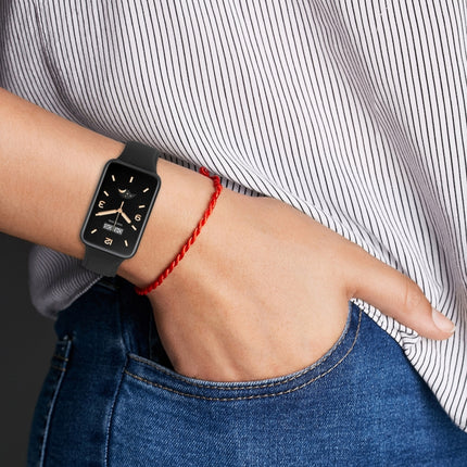 Litchi Texture Leather Watch Band, For Xiaomi Mi Band 7 Pro