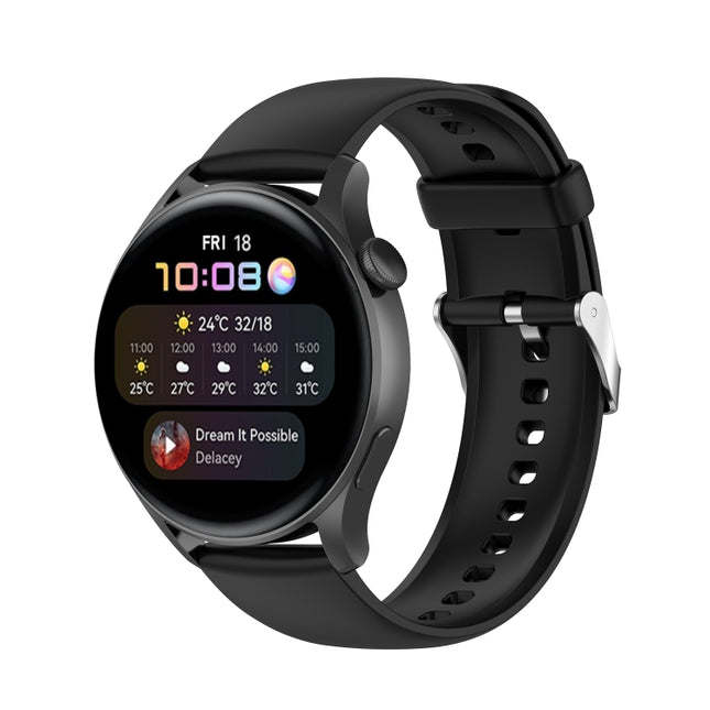 Solid Color Soft Silicone Watch Band, For Huawei Watch3 Pro New