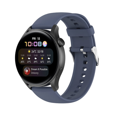 Solid Color Soft Silicone Watch Band, For Huawei Watch3 Pro New