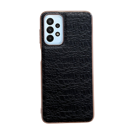 Sky Series Nano Electroplating Genuine Leather Phone Case, For Samsung Galaxy A13 4G, For Samsung Galaxy A23 4G / 5G