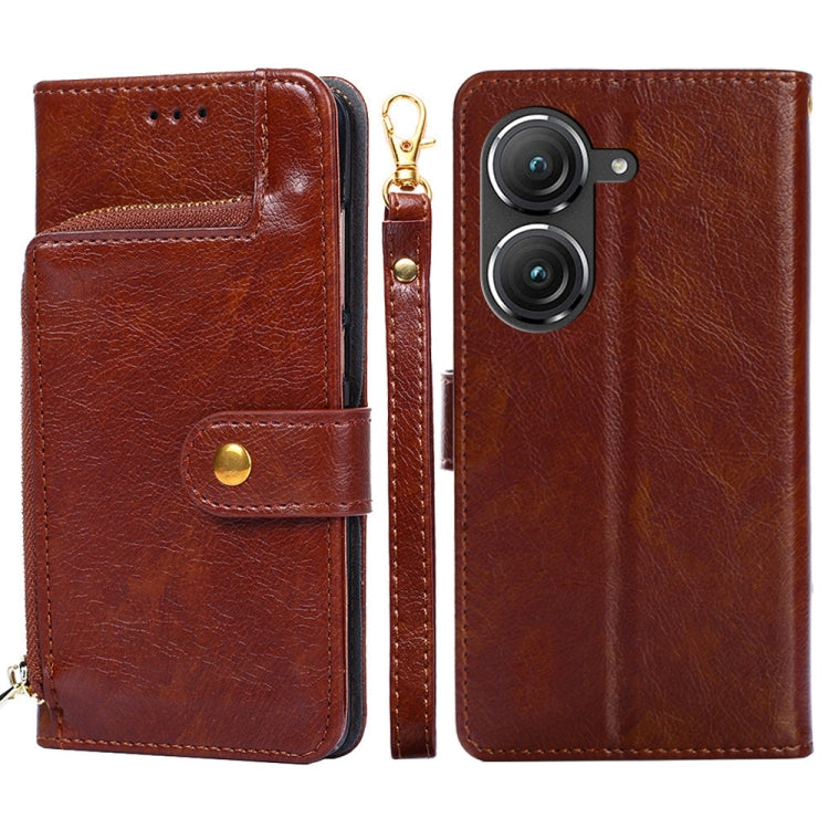 Zipper Bag Leather Phone Case, For OnePlus Ace Pro 5G, For TCL 305i, For Xiaomi Redmi K50 Ultra/Xiaomi 12T/Xiaomi 12T Pro, For Asus Zenfone 9, For Huawei nova Y90 4G