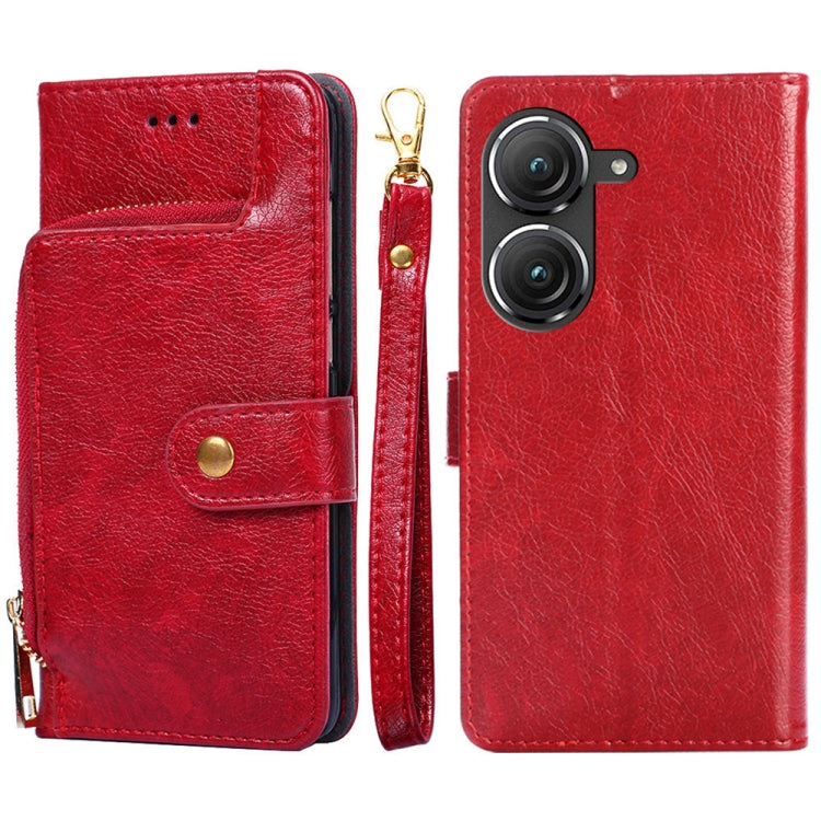 Zipper Bag Leather Phone Case, For OnePlus Ace Pro 5G, For TCL 305i, For Xiaomi Redmi K50 Ultra/Xiaomi 12T/Xiaomi 12T Pro, For Asus Zenfone 9, For Huawei nova Y90 4G