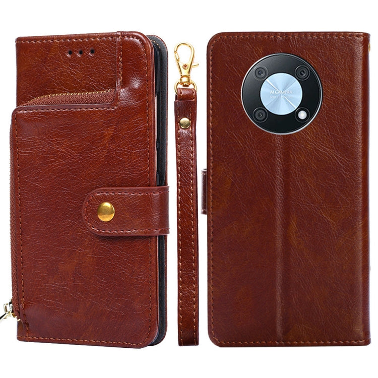 Zipper Bag Leather Phone Case, For OnePlus Ace Pro 5G, For TCL 305i, For Xiaomi Redmi K50 Ultra/Xiaomi 12T/Xiaomi 12T Pro, For Asus Zenfone 9, For Huawei nova Y90 4G