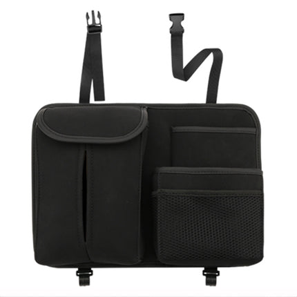 2 PCS Car Seat Back Hanging Bag Sheepskin Leather Storage Bag With Hook