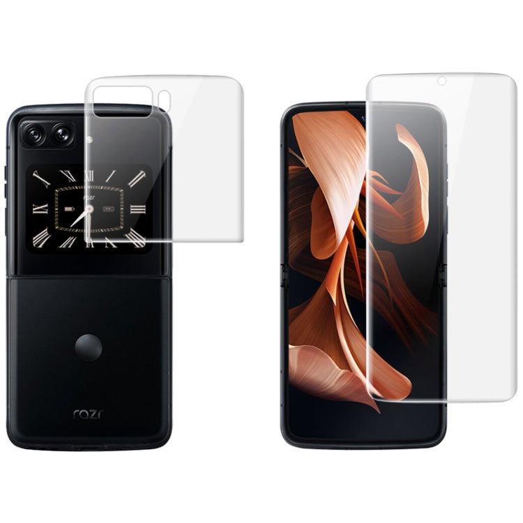 1 Sets imak Curved Full Screen Hydrogel Film (Outer Screen + Back + Inner Screen)