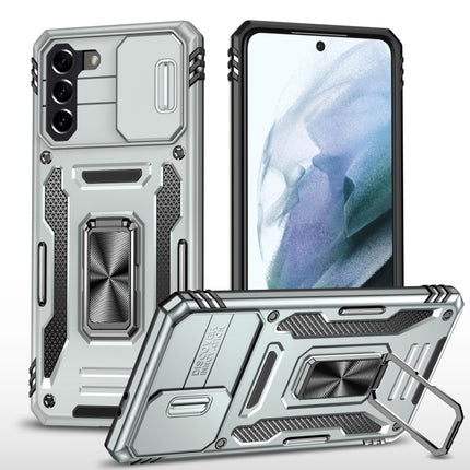Armor PC + TPU Camera Shield Phone Case, For Samsung Galaxy S22 5G, For Samsung Galaxy S22+ 5G, For Samsung Galaxy S22 Ultra 5G