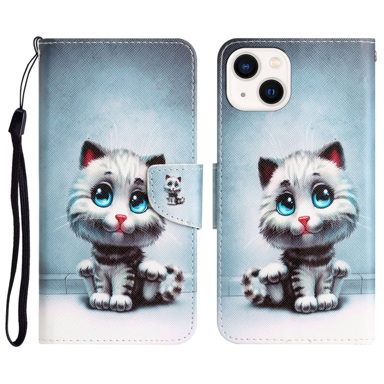 Colored Drawing Leather Phone Case, For iPhone 13 mini
