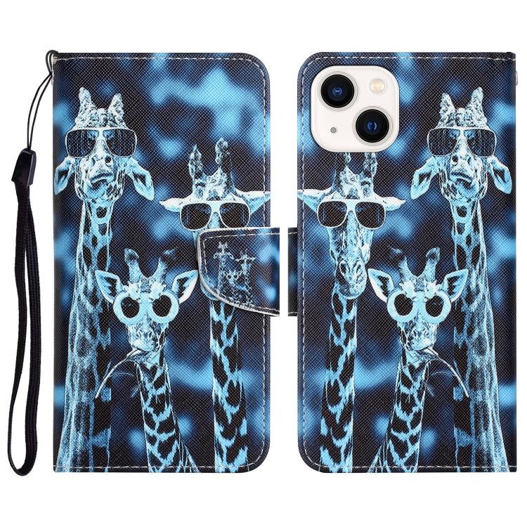 Colored Drawing Leather Phone Case, For iPhone 13 mini
