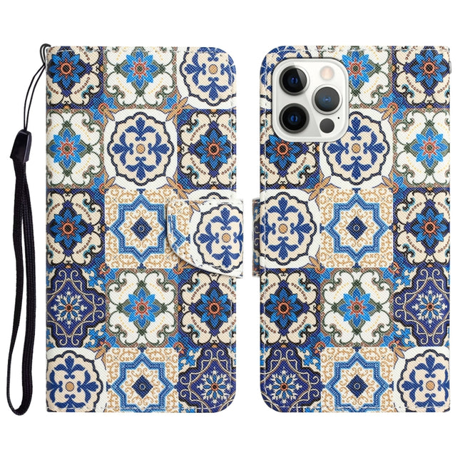 Colored Drawing Leather Phone Case, For iPhone 13 Pro