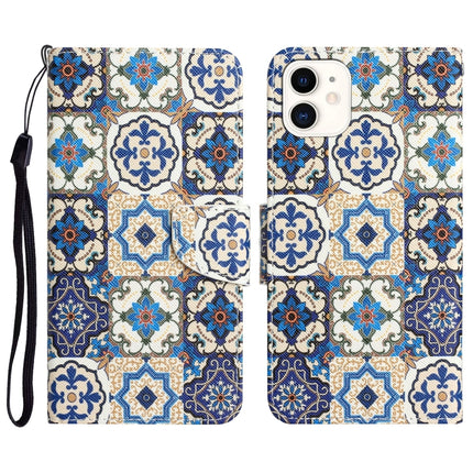 Colored Drawing Leather Phone Case, For iPhone 12 mini