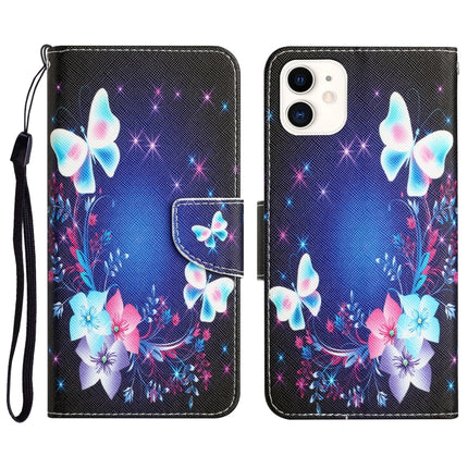 Colored Drawing Leather Phone Case, For iPhone 12 mini