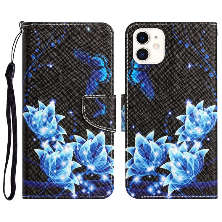 Colored Drawing Leather Phone Case, For iPhone 12 mini