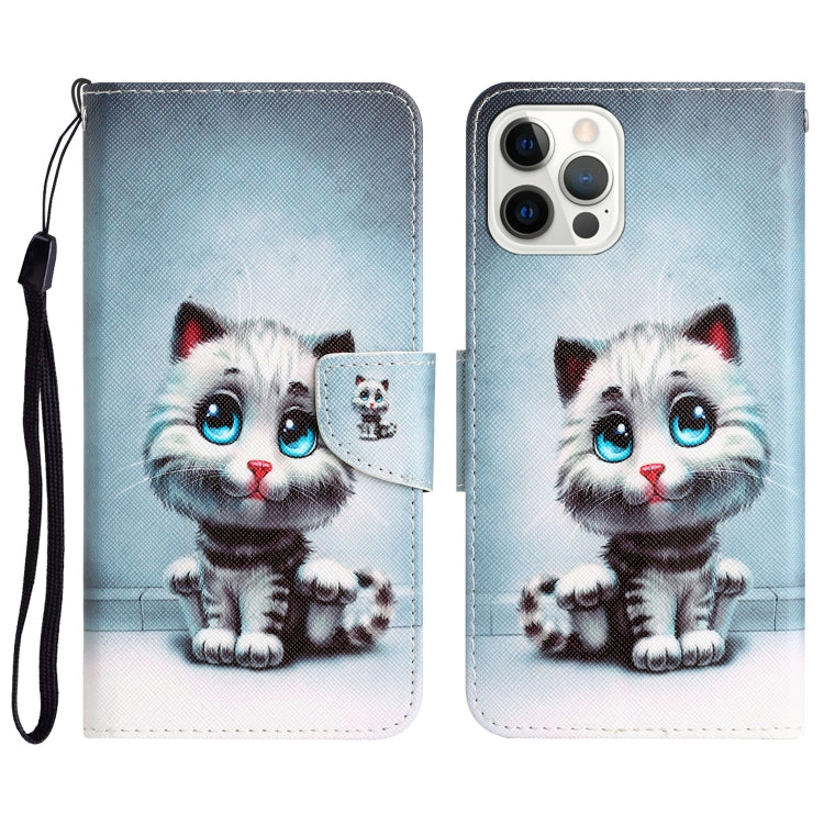 Colored Drawing Leather Phone Case, For iPhone 12 / 12 Pro