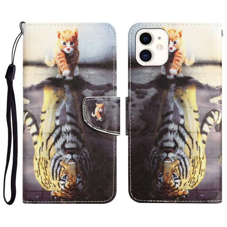 Colored Drawing Leather Phone Case, For iPhone 11