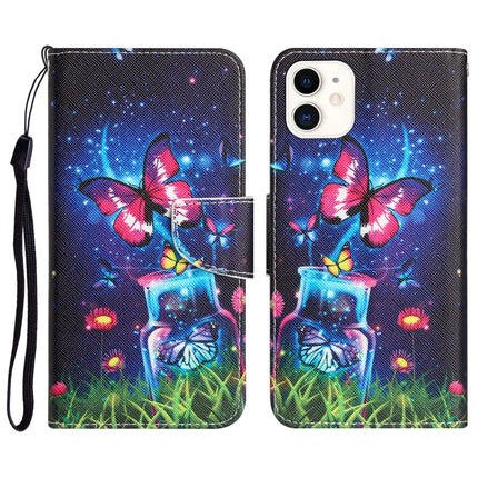 Colored Drawing Leather Phone Case, For iPhone 11 Pro