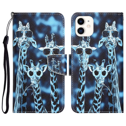 Colored Drawing Leather Phone Case, For iPhone 11 Pro