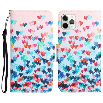 Colored Drawing Leather Phone Case, For iPhone 11 Pro