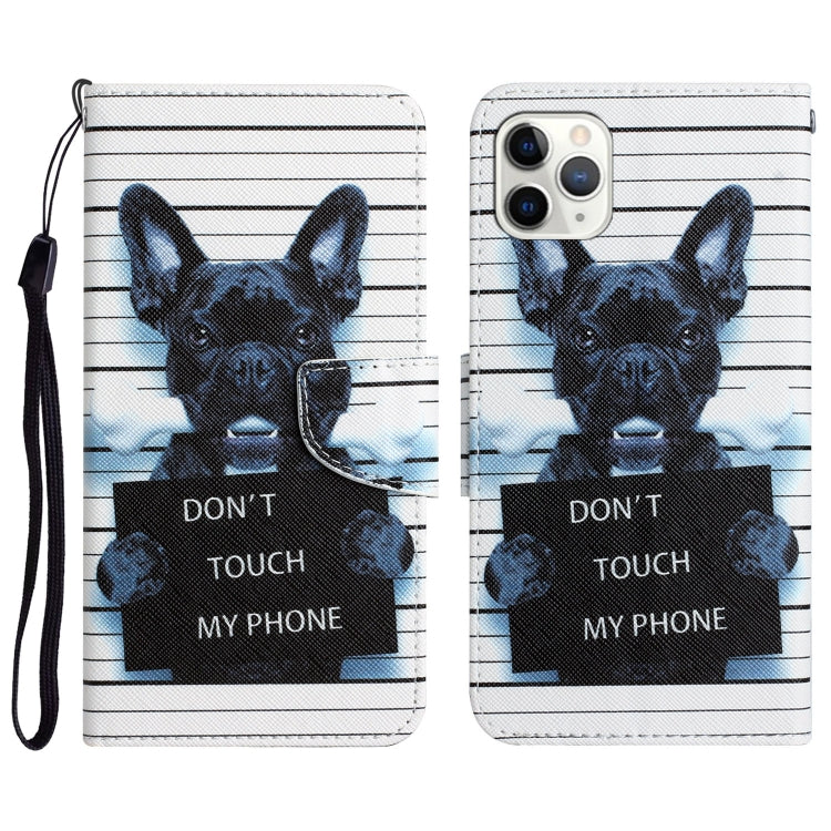 Colored Drawing Leather Phone Case, For iPhone 11 Pro