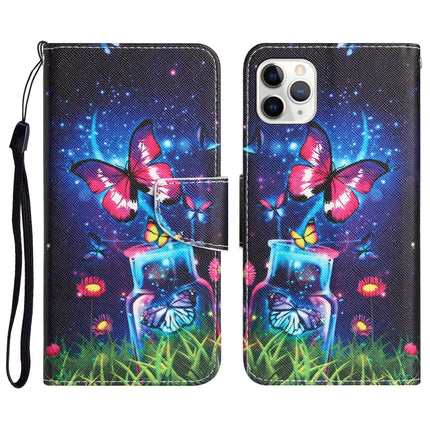 Colored Drawing Leather Phone Case, For iPhone 11 Pro Max