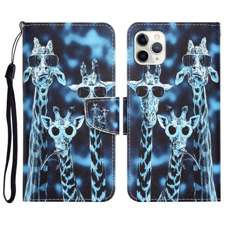 Colored Drawing Leather Phone Case, For iPhone 11 Pro