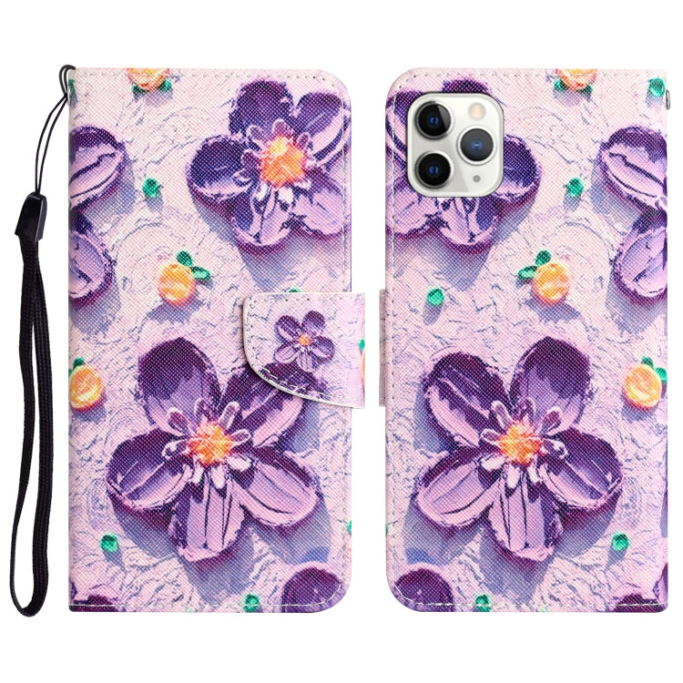 Colored Drawing Leather Phone Case, For iPhone 11 Pro