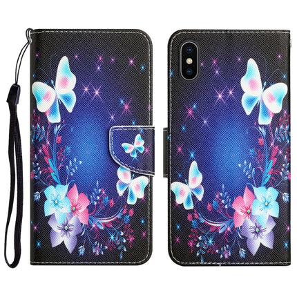 Colored Drawing Leather Phone Case, For iPhone XR