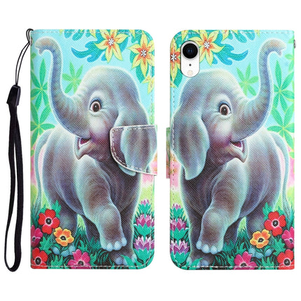 Colored Drawing Leather Phone Case, For iPhone X