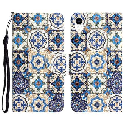 Colored Drawing Leather Phone Case, For iPhone XR