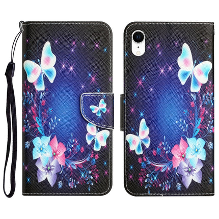 Colored Drawing Leather Phone Case, For iPhone X