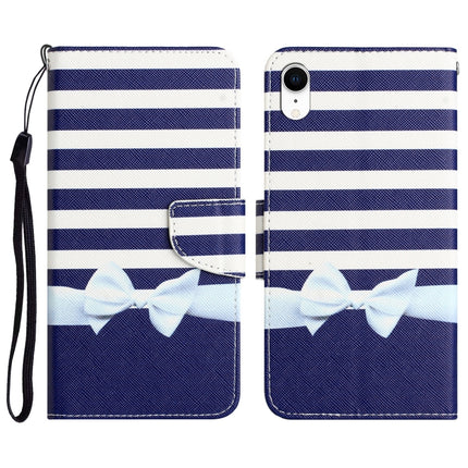 Colored Drawing Leather Phone Case, For iPhone XR