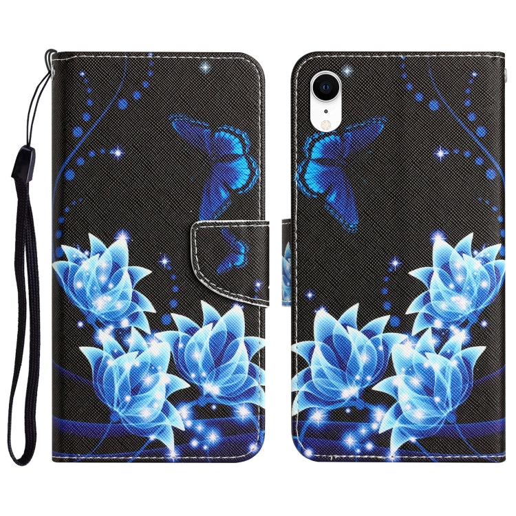 Colored Drawing Leather Phone Case, For iPhone XR